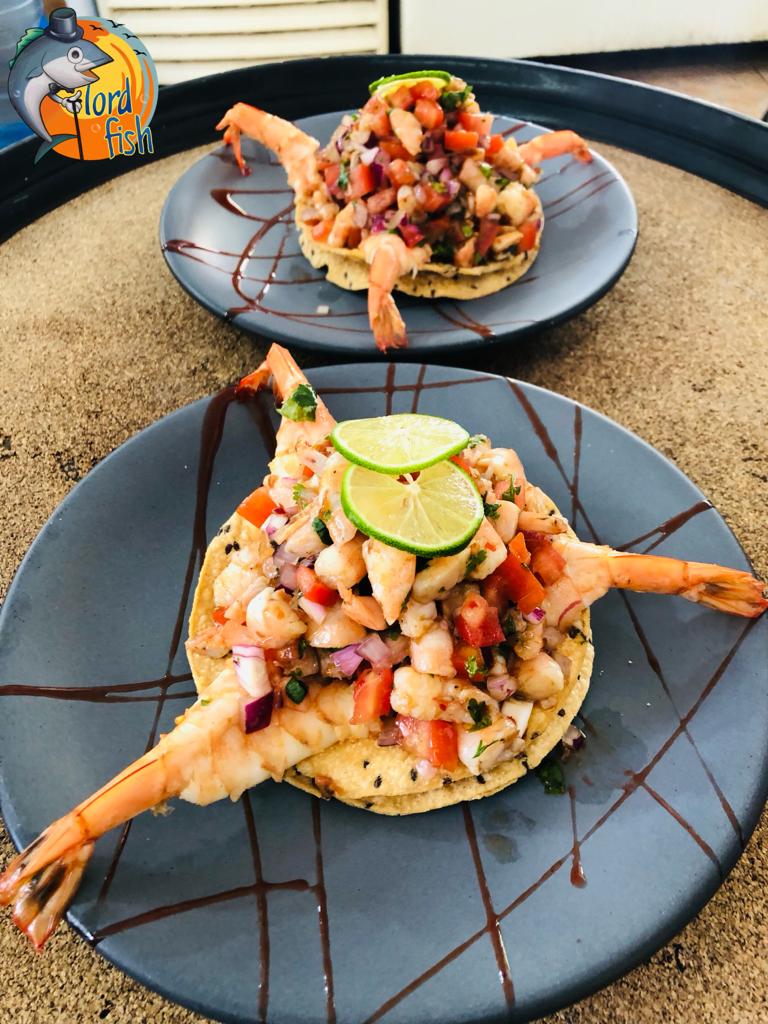 Tostada de Camarón